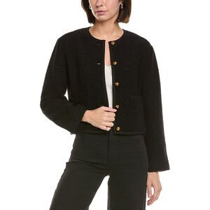 Seraphina Womens Wool-Blend Cardigan, Black